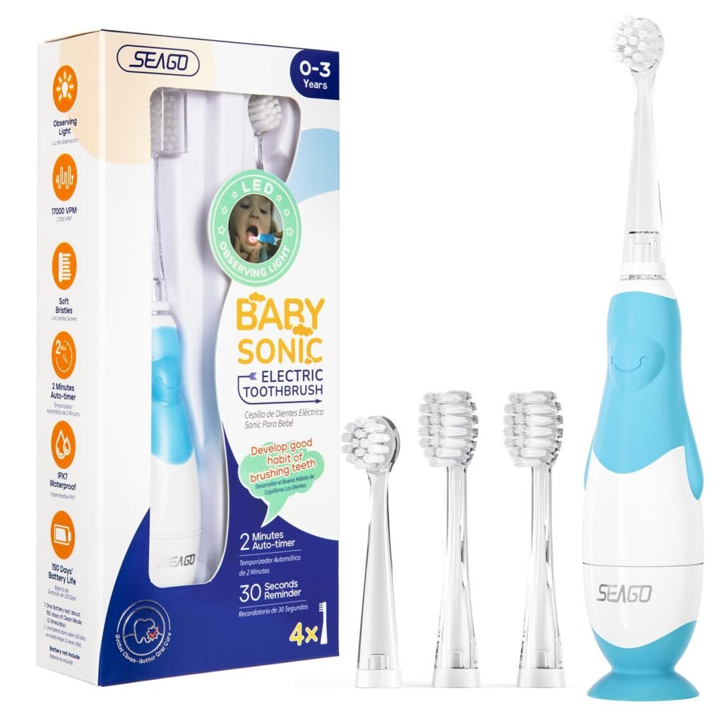 Cepillo de Dientes Eléctrico Seago para Niños: Cuidado Dental Divertido y Efectivo con Tecnología Sonic