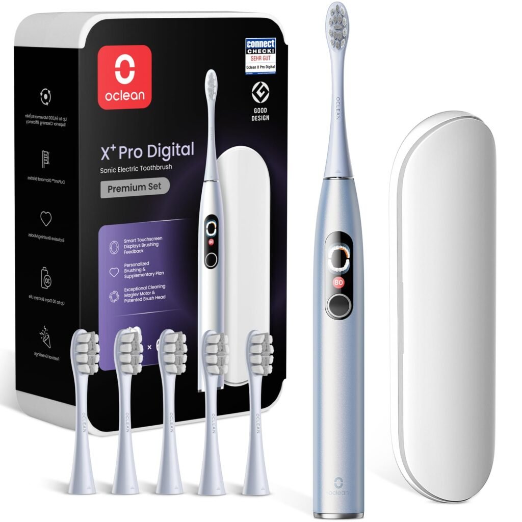 Oclean X Series Pro: Cepillo de Dientes Eléctrico Sonic para Viajes con Pantalla Táctil