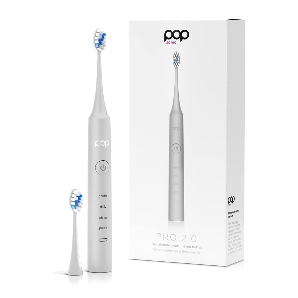 Cepillo de Dientes Eléctrico Pop Sonic Pro 2.0: Limpieza Ultrasonido Eficaz para Toda la Familia