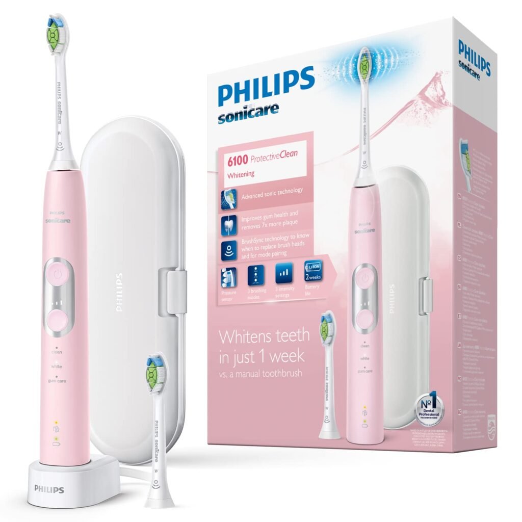 Philips Cepillo de Dientes Eléctrico Sónico: Limpieza Superior en Rosa y Blanco para Adultos