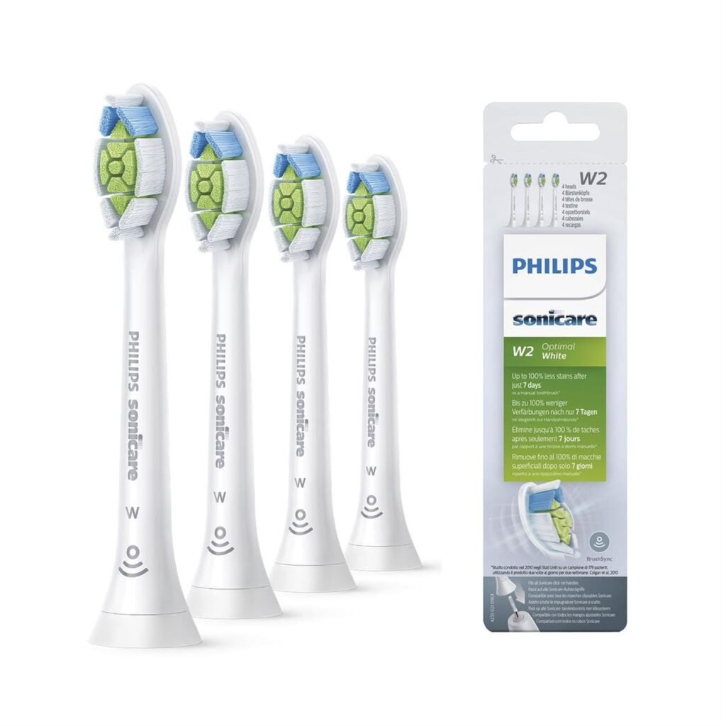 Cabezales de cepillado estándar Philips Sonicare W2 Optimal White para una limpieza superior diaria