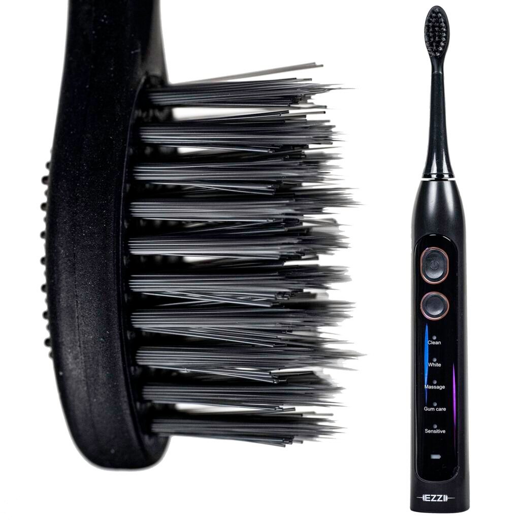 EZZI Cepillo de Dientes Eléctrico Sónico para una Limpieza Suave y Efectiva Diaria